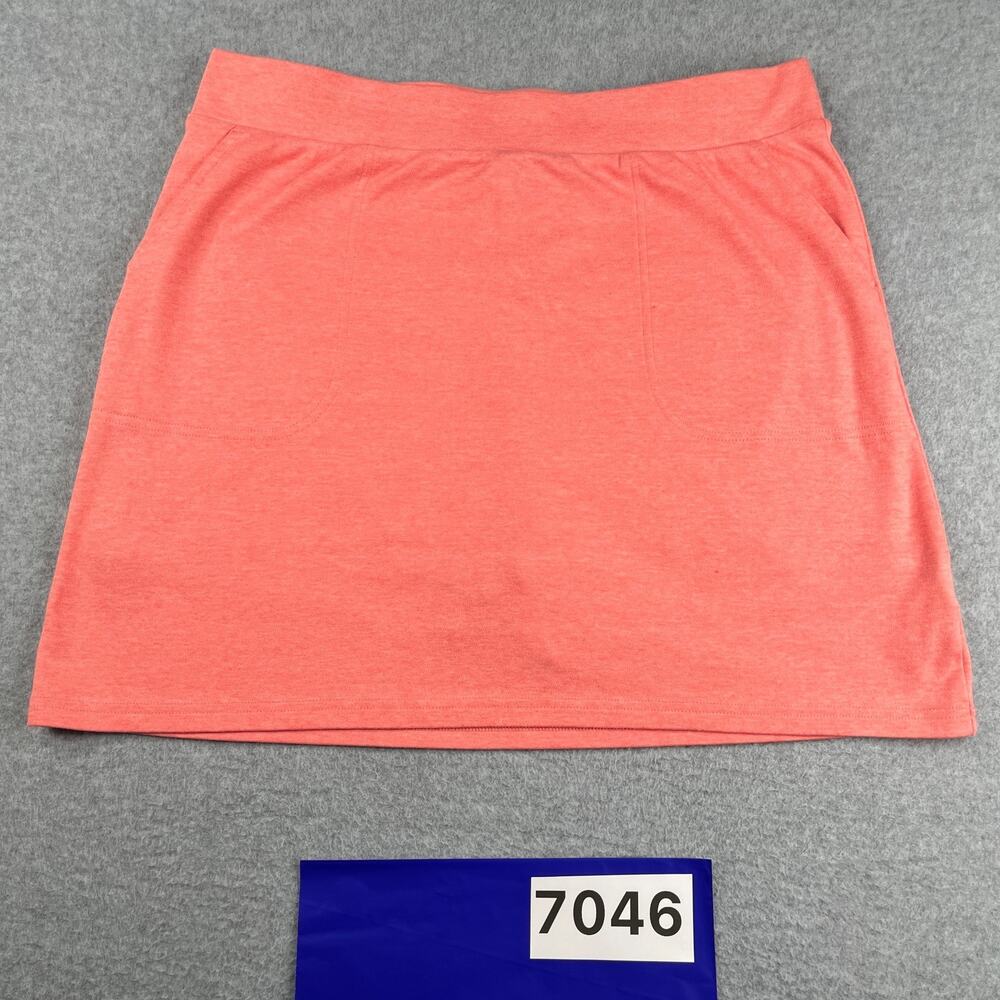 Croft & Barrow Skort Womens Size Large Coral Heather Casual Stretch